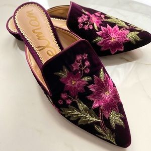COPY - Sam Edelman Velvet Embroidered Flats